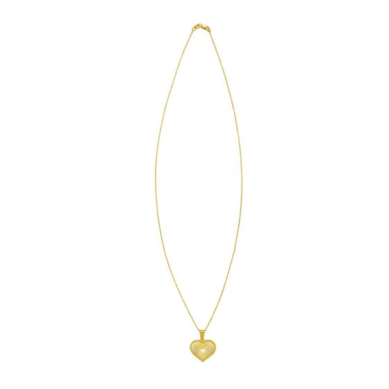 14K Radiating Heart Necklace
