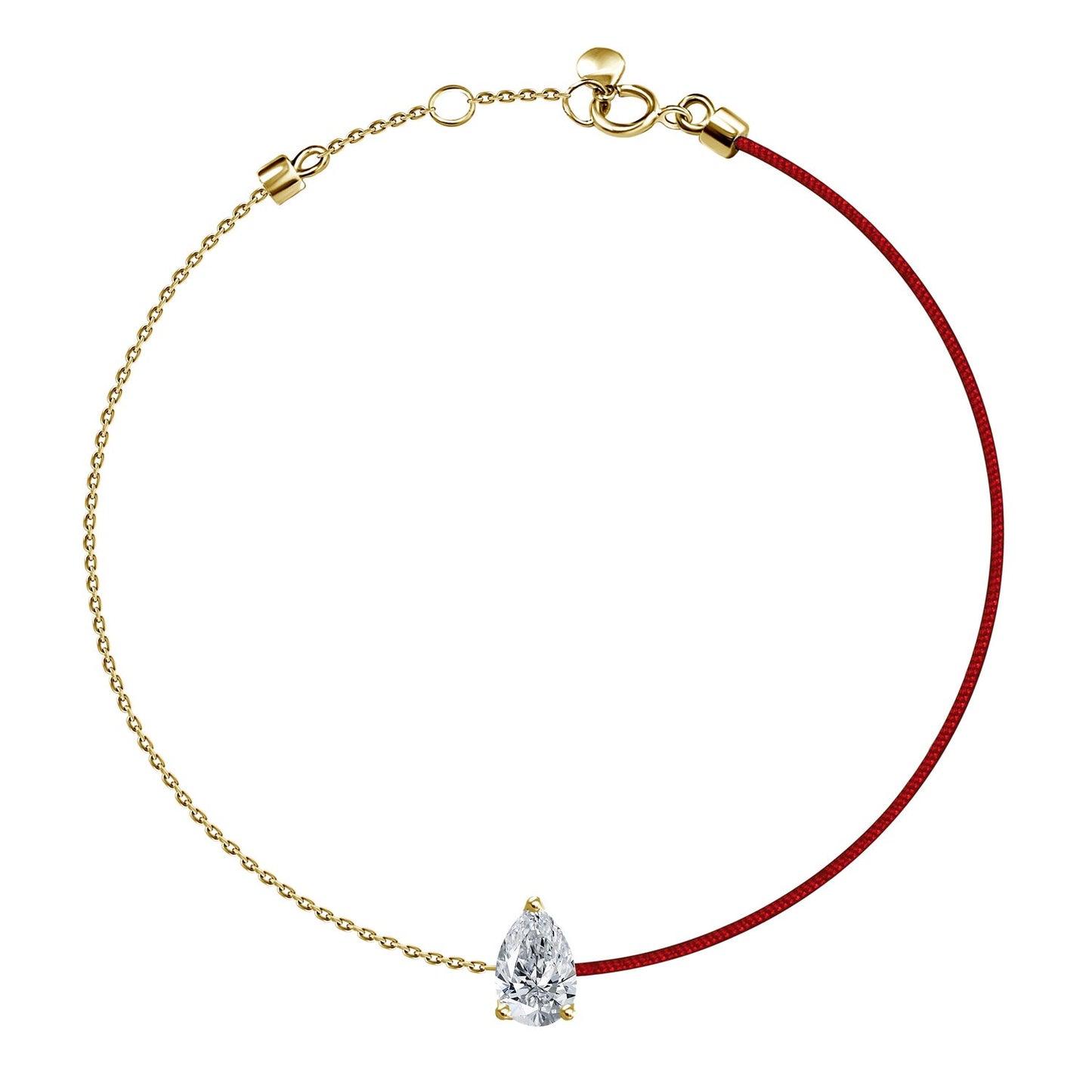 18k Bracelet Diamond 1 Silk Thread