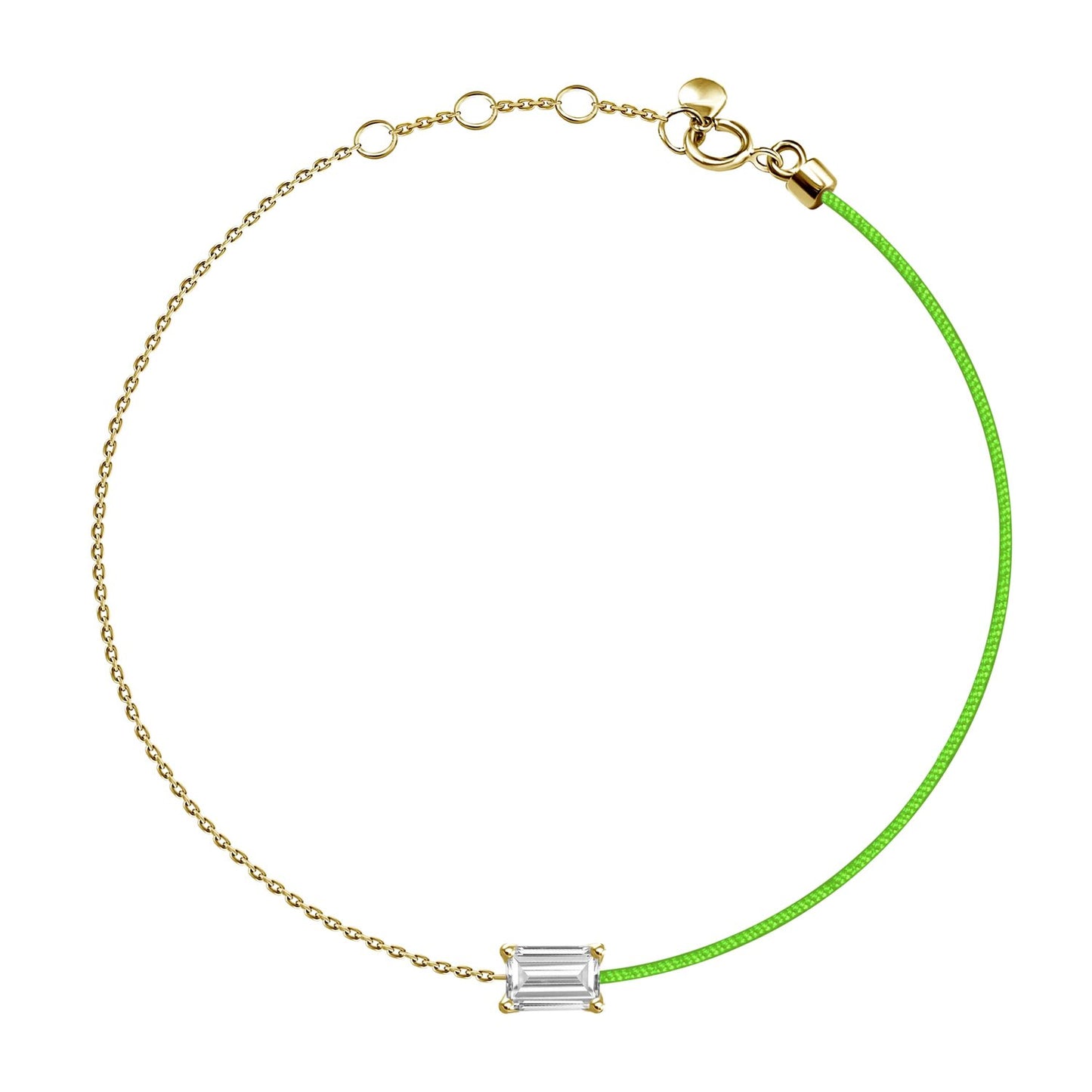 18k Bracelet Diamond 1 Silk Thread