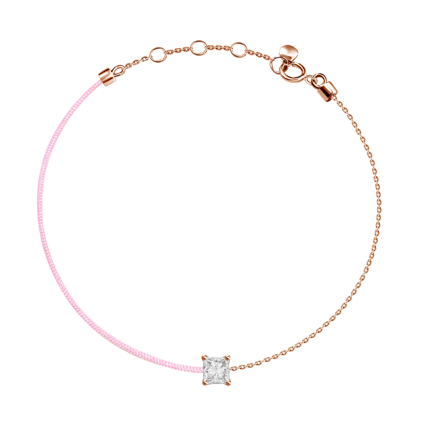 18k Bracelet Diamond 1 Silk Thread