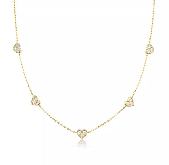 Little Heart Zirconia Necklace