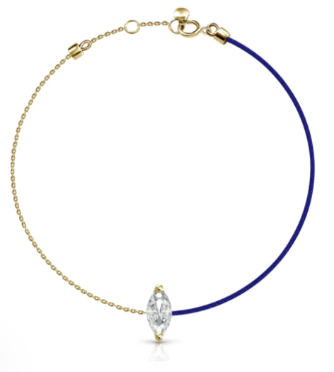 18k Bracelet Diamond 1 Silk Thread