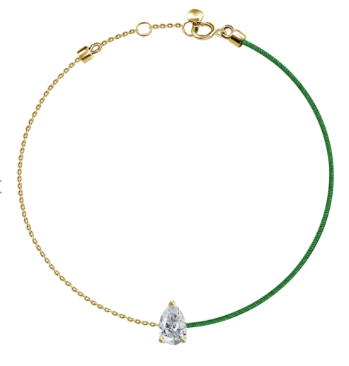 18k Bracelet Diamond 1 Silk Thread