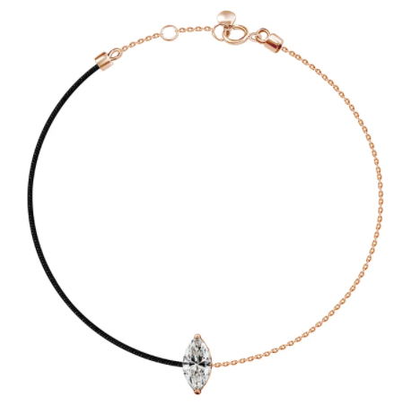 18k Bracelet Diamond 1 Silk Thread