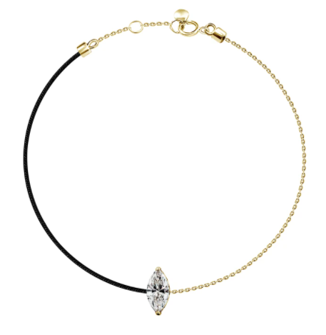 18k Bracelet Diamond 1 Silk Thread