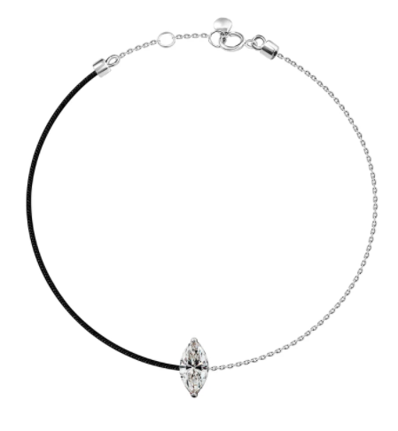 18k Bracelet Diamond 1 Silk Thread