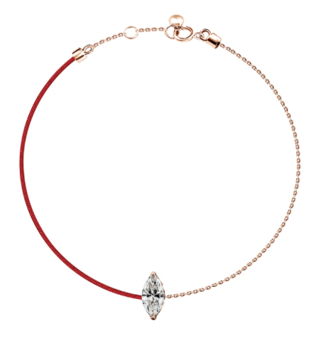 18k Bracelet Diamond 1 Silk Thread