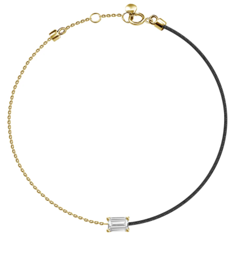 18k Bracelet Diamond 1 Silk Thread