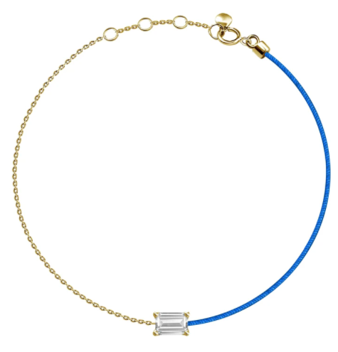 18k Bracelet Diamond 1 Silk Thread