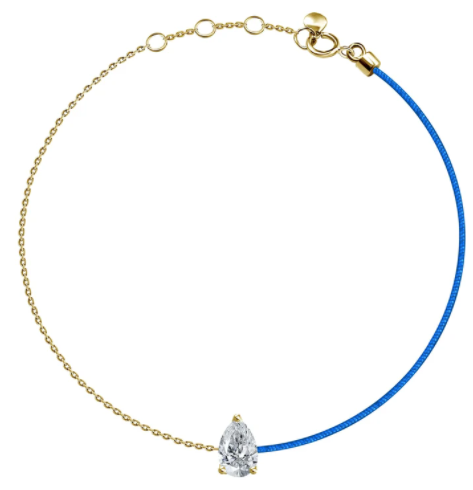 18k Bracelet Diamond 1 Silk Thread