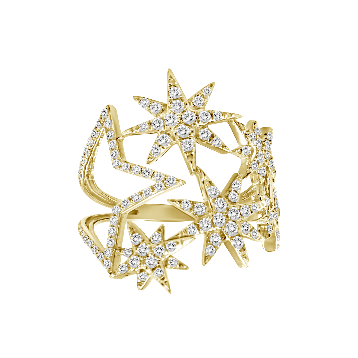 18K Stars Diamond Ring