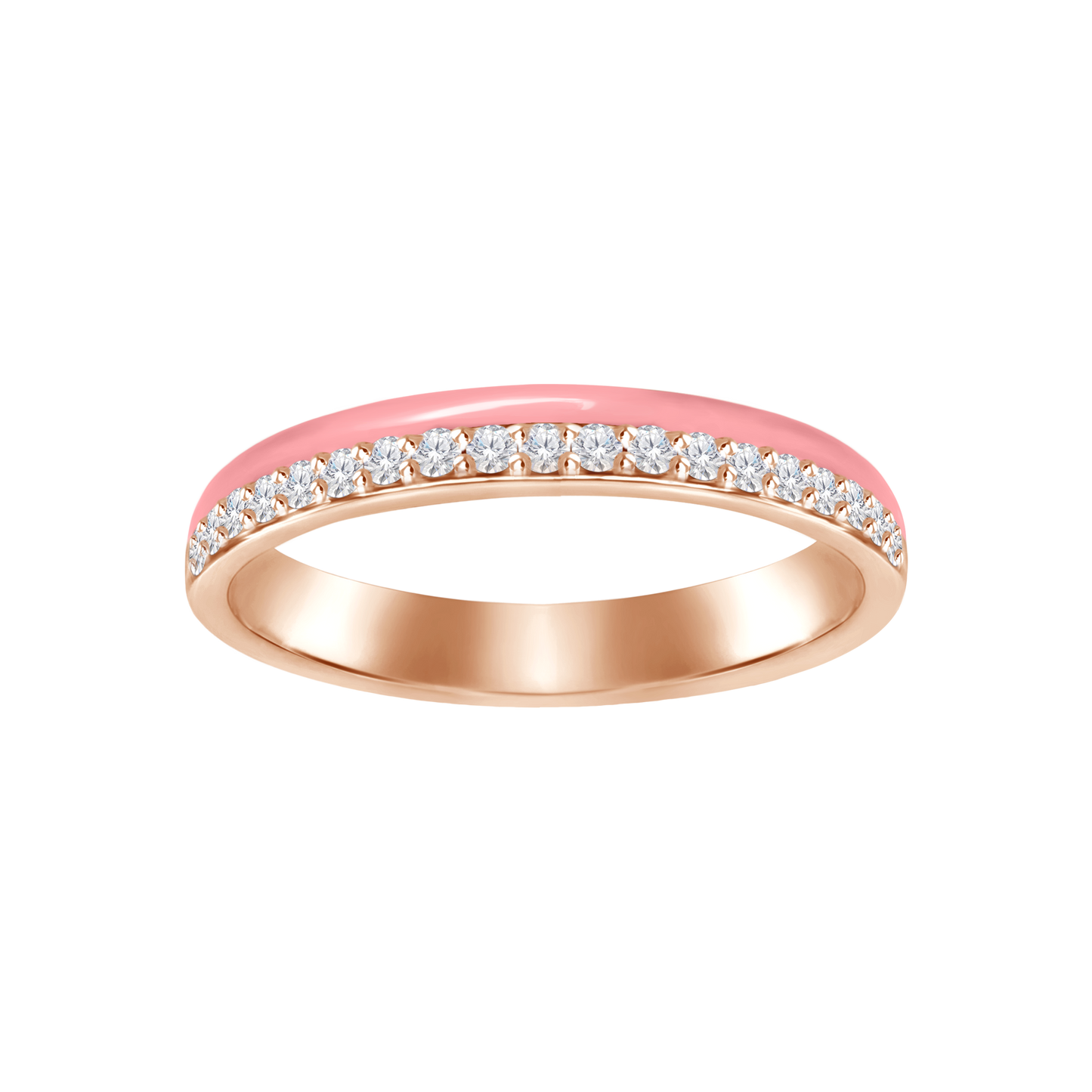 18k Enamel and Diamond Ring