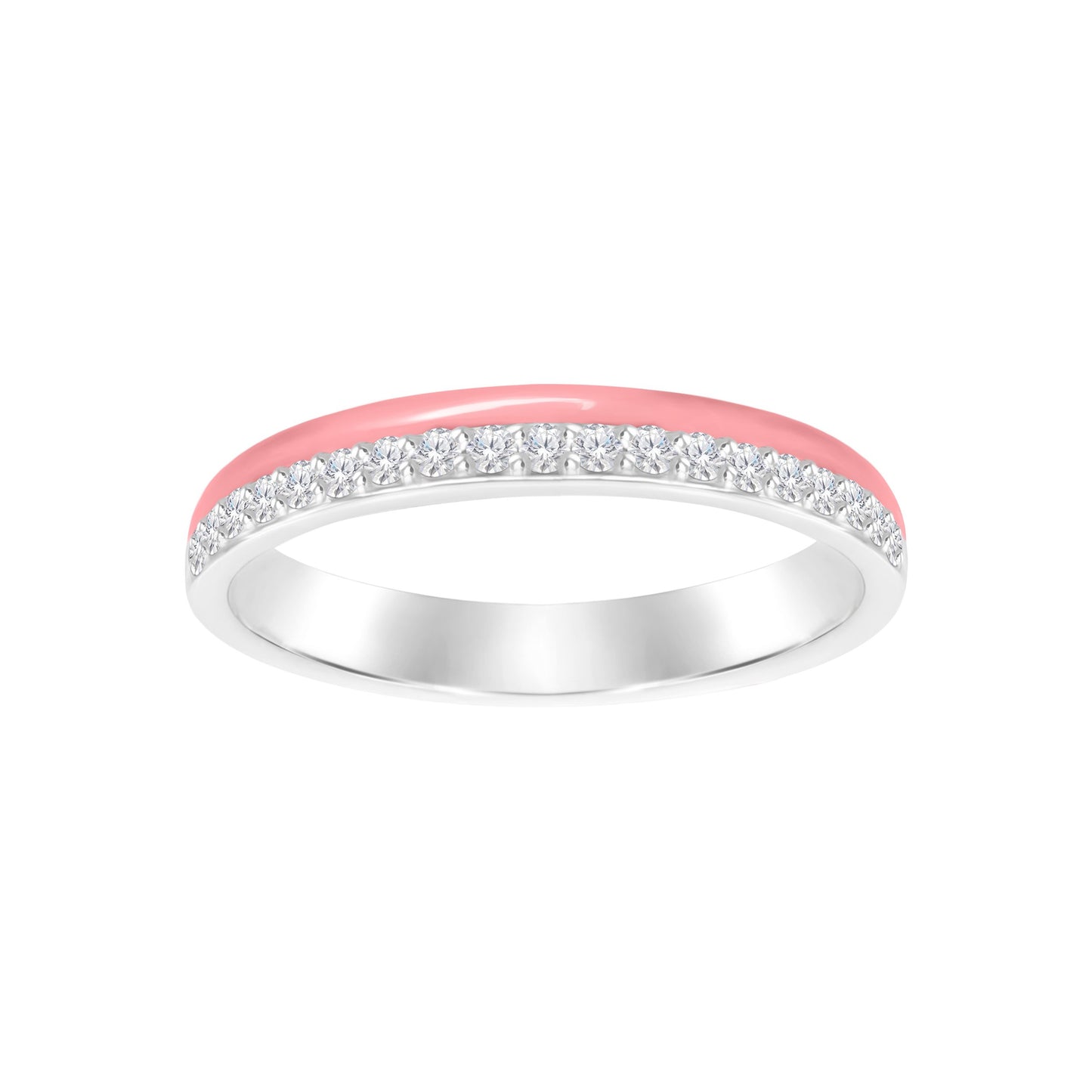 18k Enamel and Diamond Ring