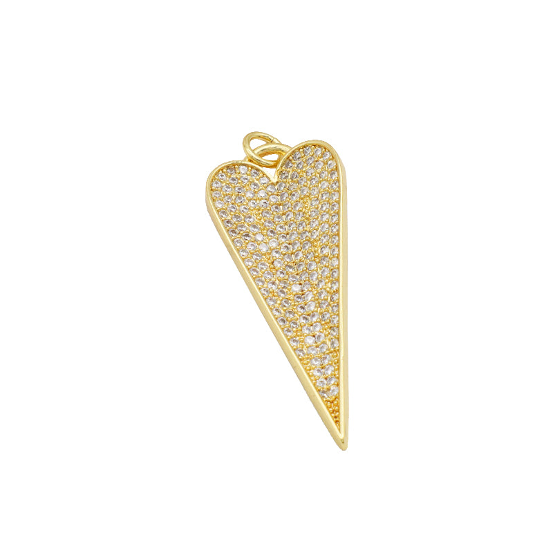 Big heart CZ Pendant