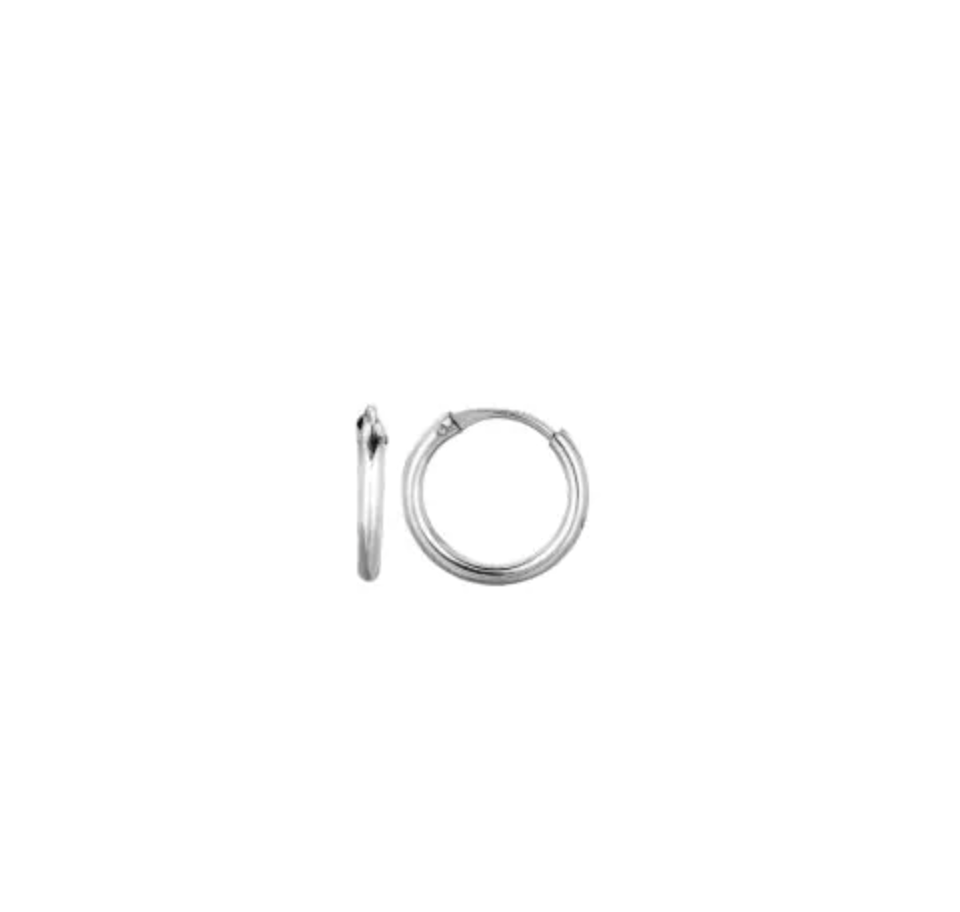 14K Gold 1x10mm Endless Hoop Earring
