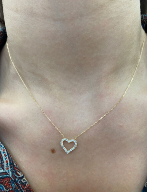Diamonds Heart Necklace