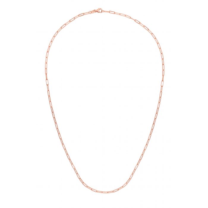 14K Gold 2.1mm Paperclip Chain